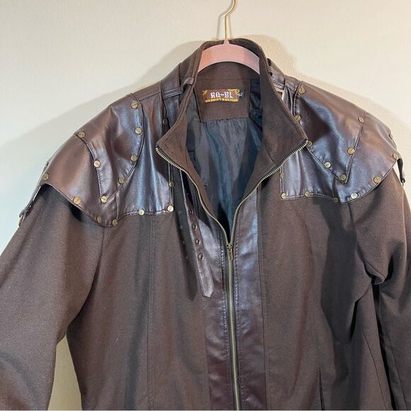 RQ-BL Brown Steampunk Jacket Men’s XL - Picture 2 of 11